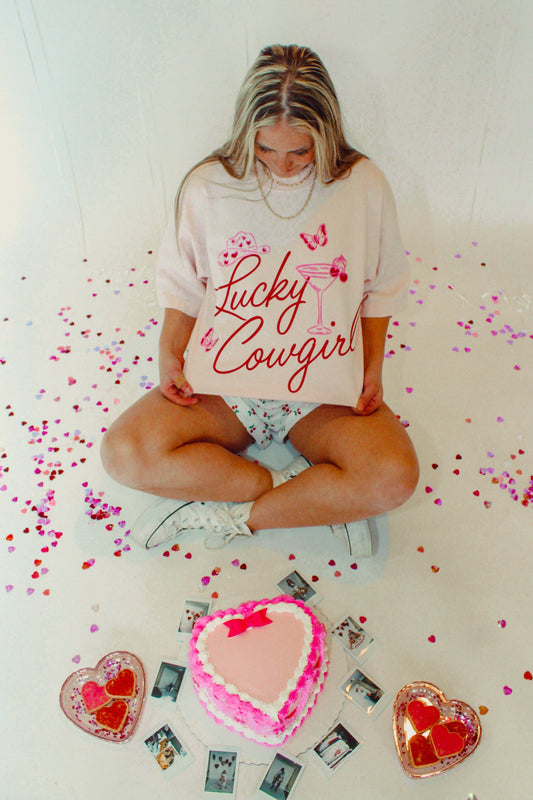Underground Original Design: Lucky Cowgirl Boxy Cotton TShirt