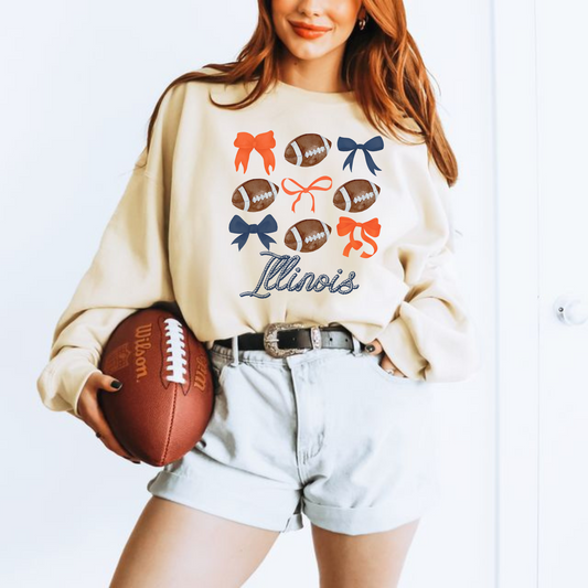 Illinois Spirit Crewneck Sweatshirt