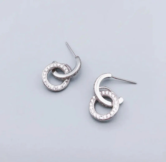 JOCELYN - Sterling Silver Zircon Earrings Mack & Rex