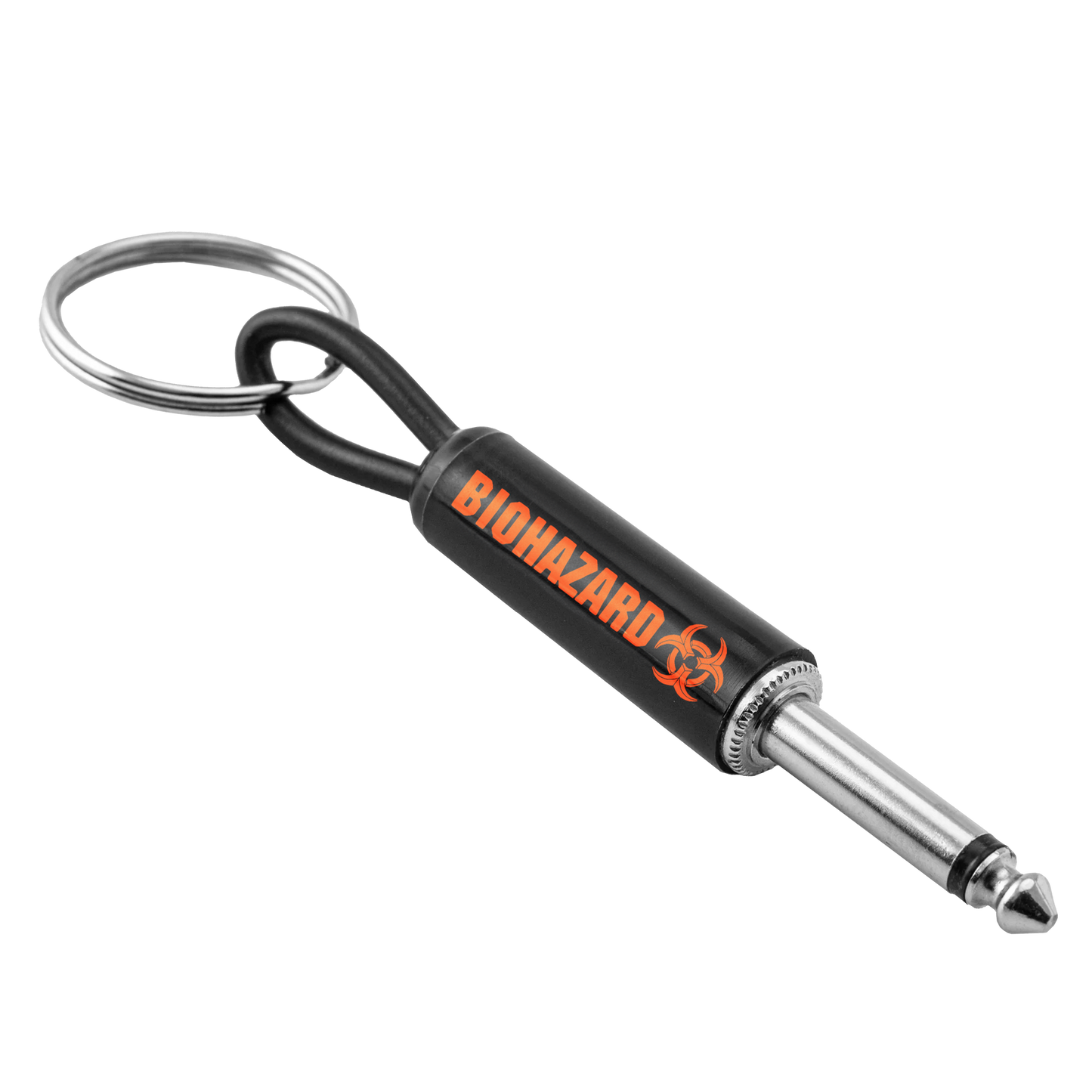 Biohazard Logo Guitar Plug Keychain