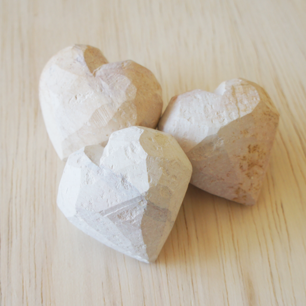 Work in Progress Natural Soapstone Heart