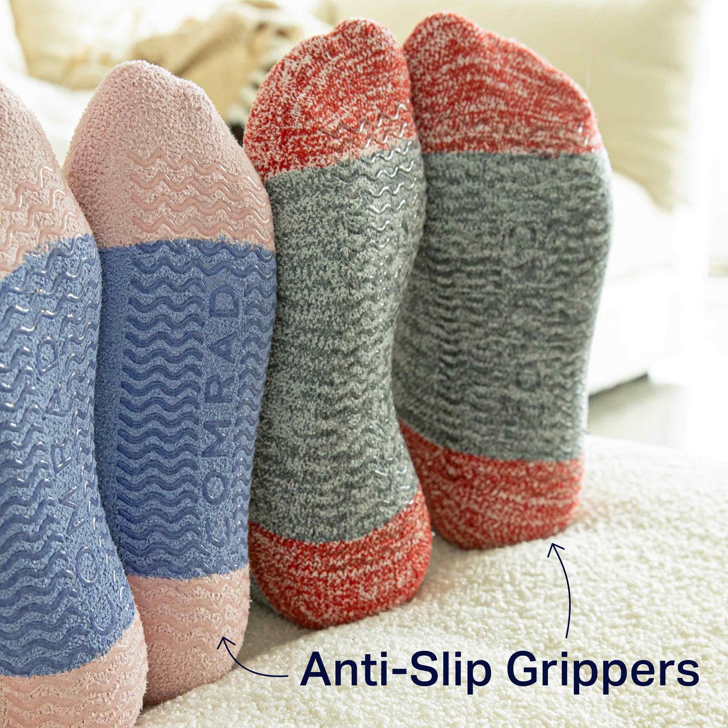 CozyGrip Compression Slipper Socks - Black