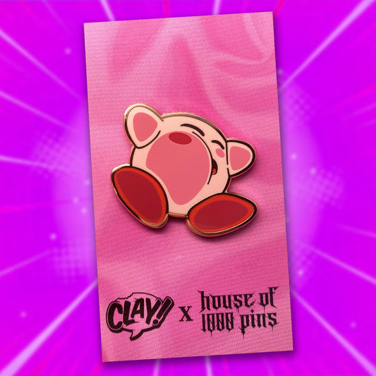 Kirby Smashed 1.5" Hard Enamel Pin