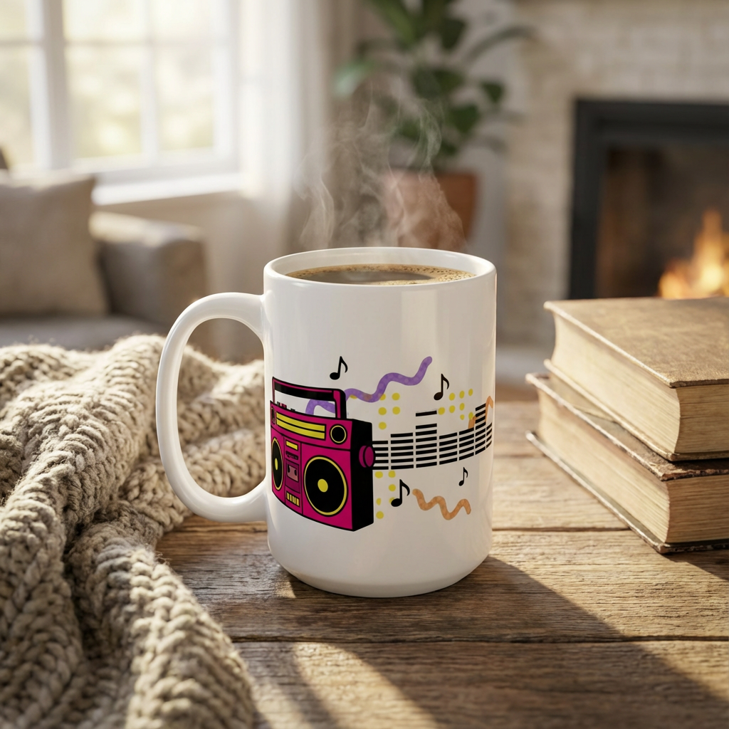 Karaoke Club Cockatoos - Boombox Blaster - 15oz Mug