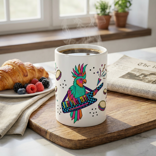 Karaoke Club Cockatoos - Keytar Hero - 15oz Mug