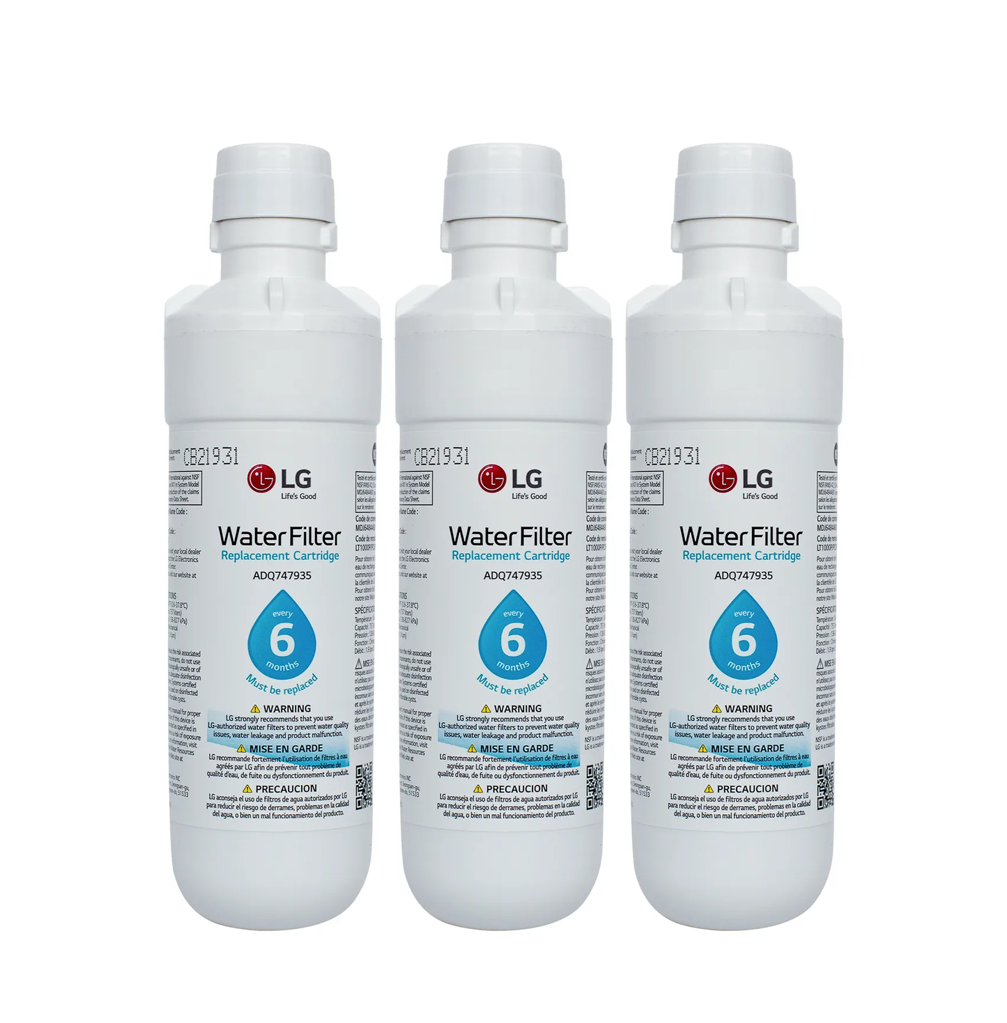 LG LT1000P PC/PCs Replacement Refrigerator Water Filter Cartridge