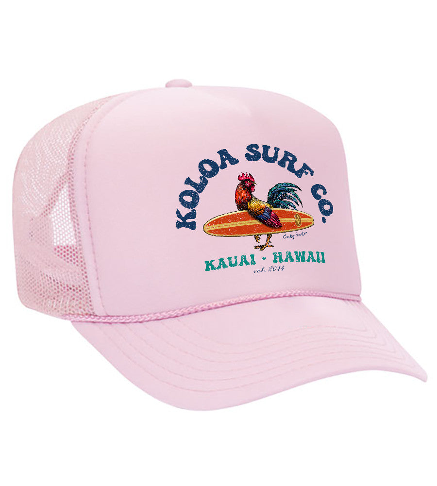 Cocky Surfer Foam Trucker Hat - Classic Mesh Snapback Cap