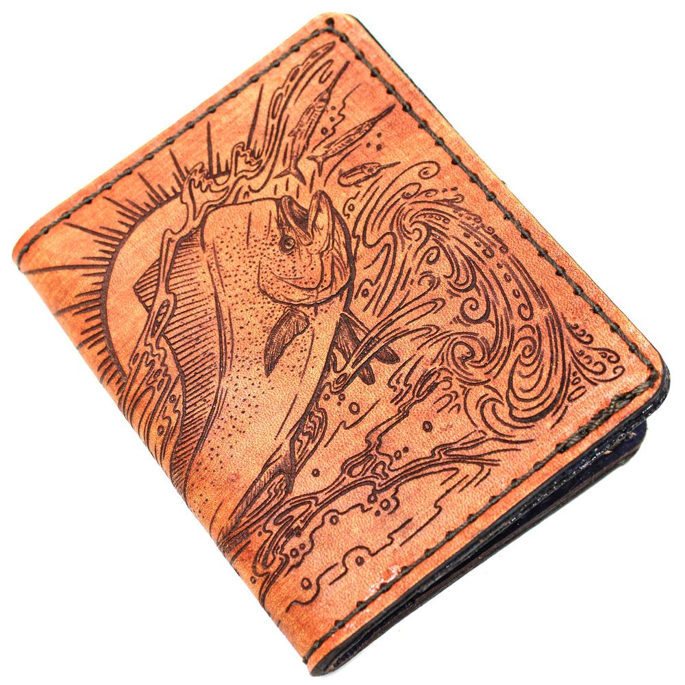 Handcrafted Leather Original Mens Wallet - Mahi Lt. Snack