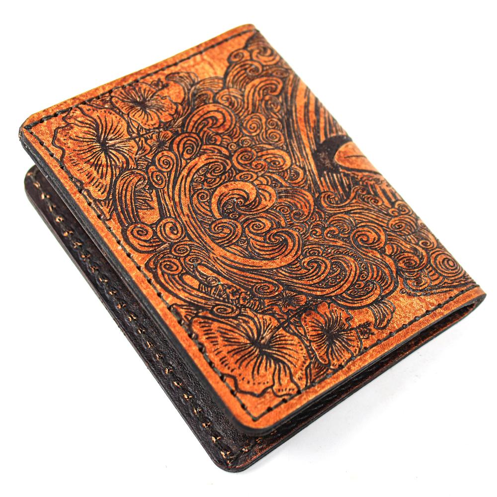Handcrafted Leather Original Mens Wallet -  SURF