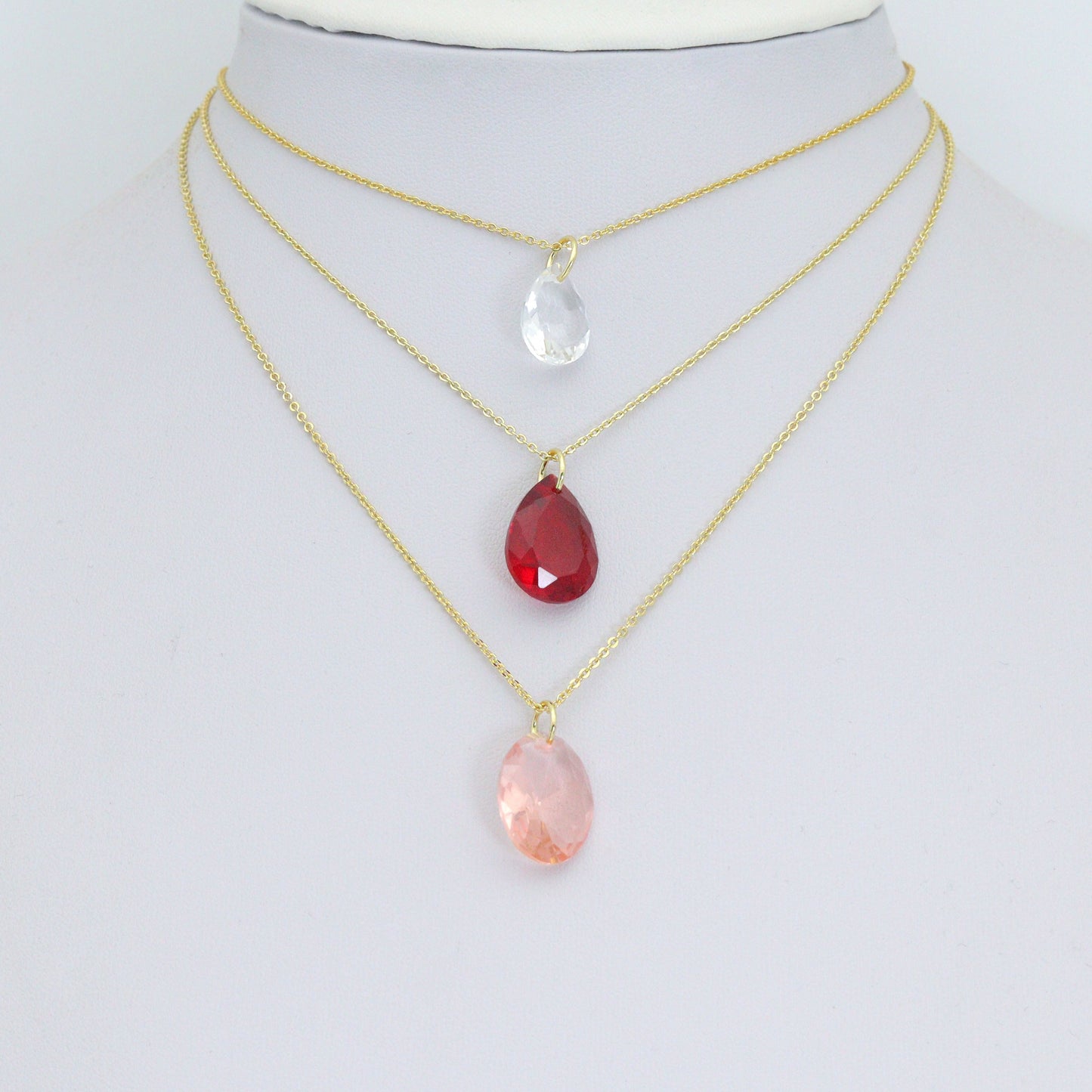 Aurora Drops Collection, Oval Drop Shape Pendant charm, Stone charm, Sku#LX969