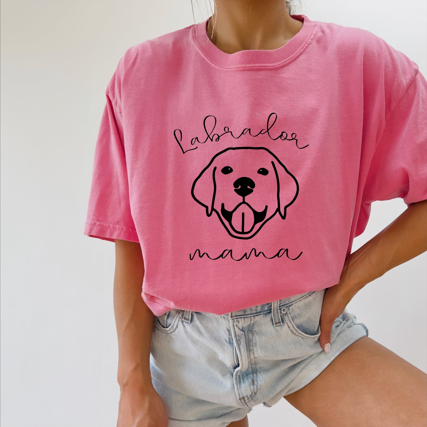 Labrador Retriever Dog Mom Comfort Colors T Shirt (Copy)