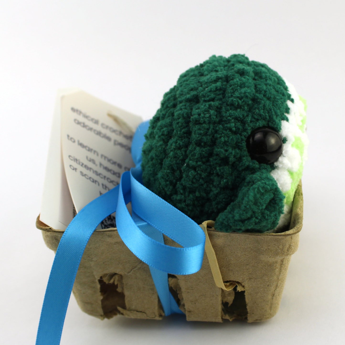 Lana the Lime Whale Crocheted Plushie