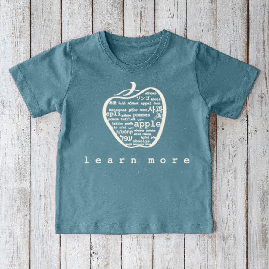 "Learn More" Apple T-Shirt for Kids
