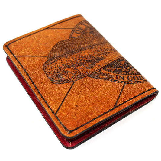 Handcrafted Leather Original Mens Wallet -  FL Flag Mahi