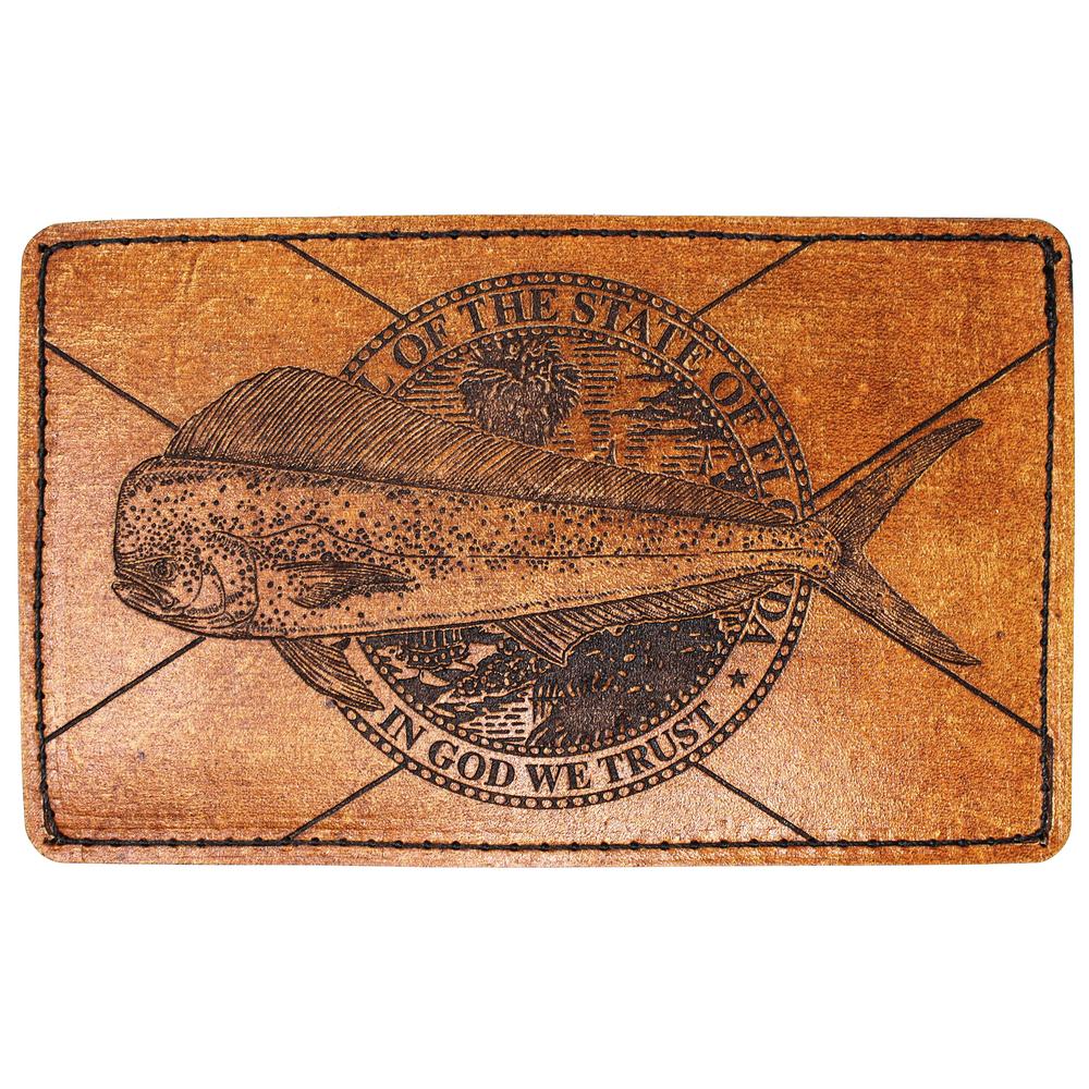 Handcrafted Leather Original Mens Wallet -  FL Flag Mahi