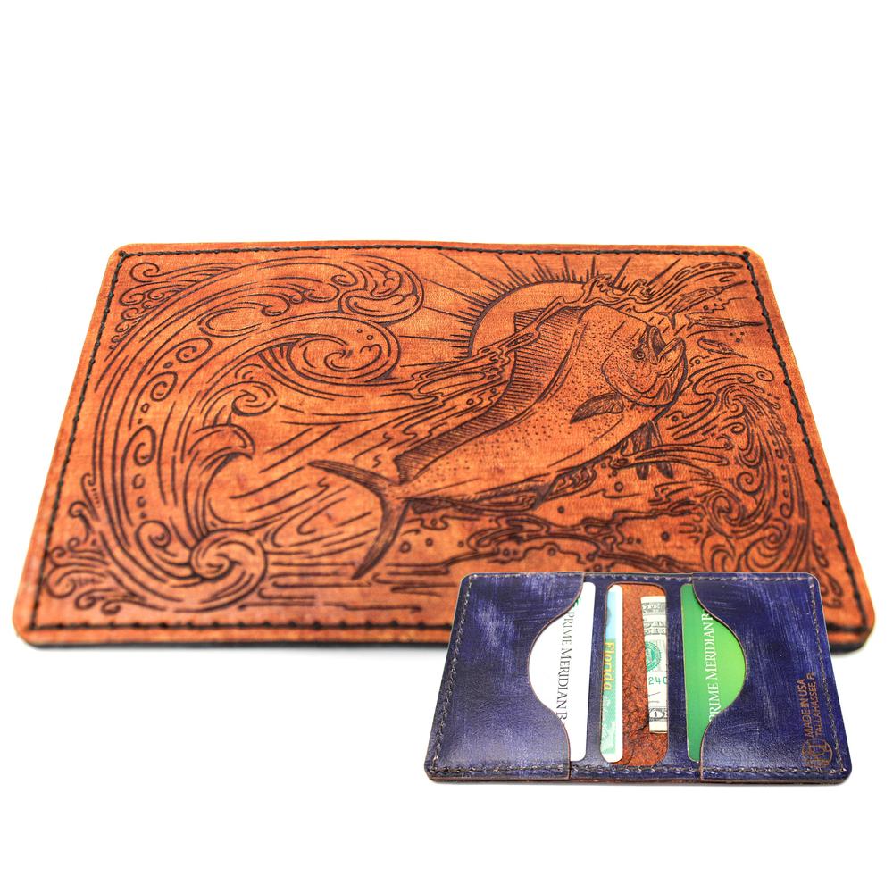 Handcrafted Leather Original Mens Wallet - Mahi Lt. Snack