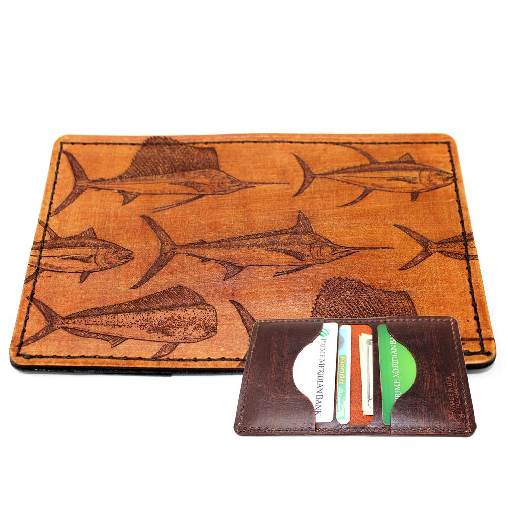 Handcrafted Leather Original Mens Wallet -  Offshore Slam