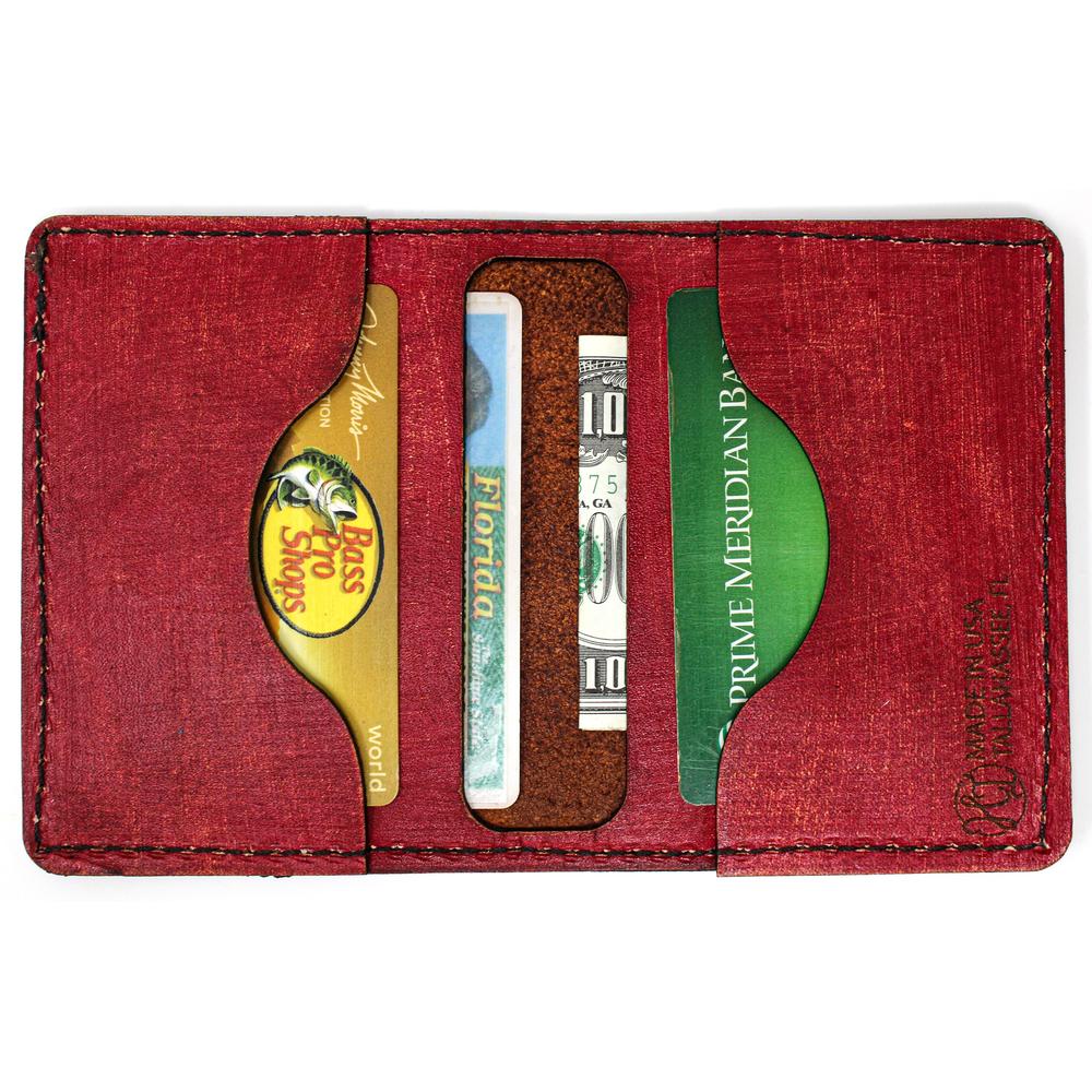 Handcrafted Leather Original Mens Wallet -  FL Flag Mahi