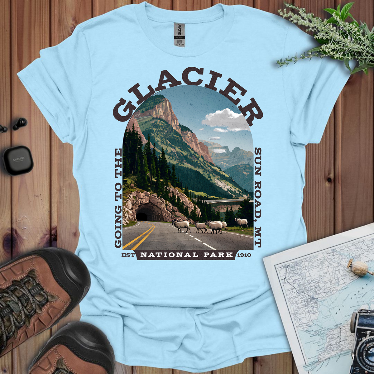Glacier National Park Going To The Sun Road T-Shirt