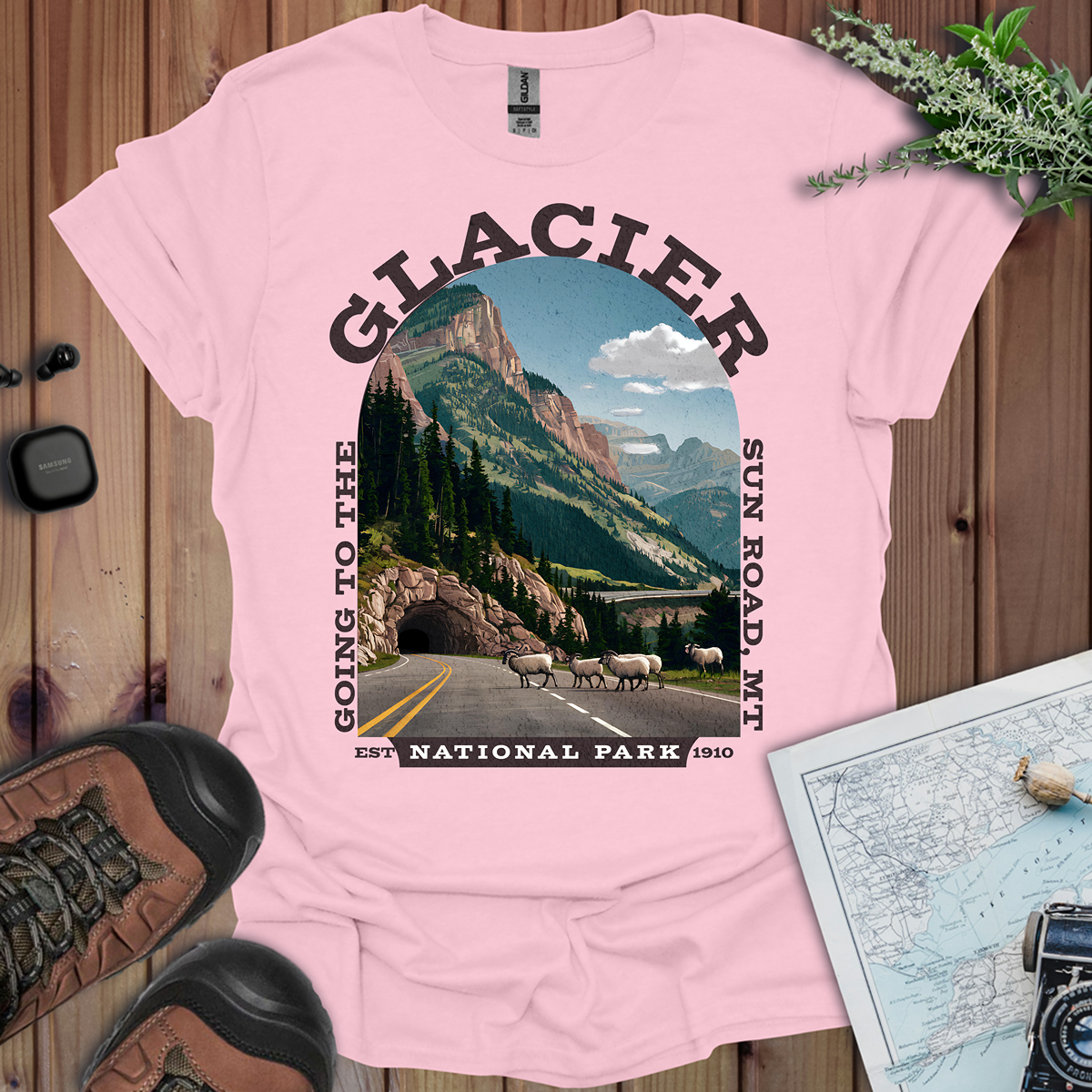 Glacier National Park Going To The Sun Road T-Shirt