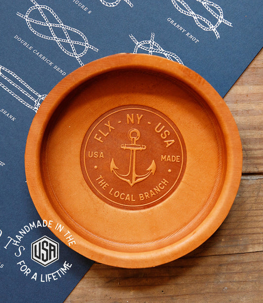 Leather Valet - Round