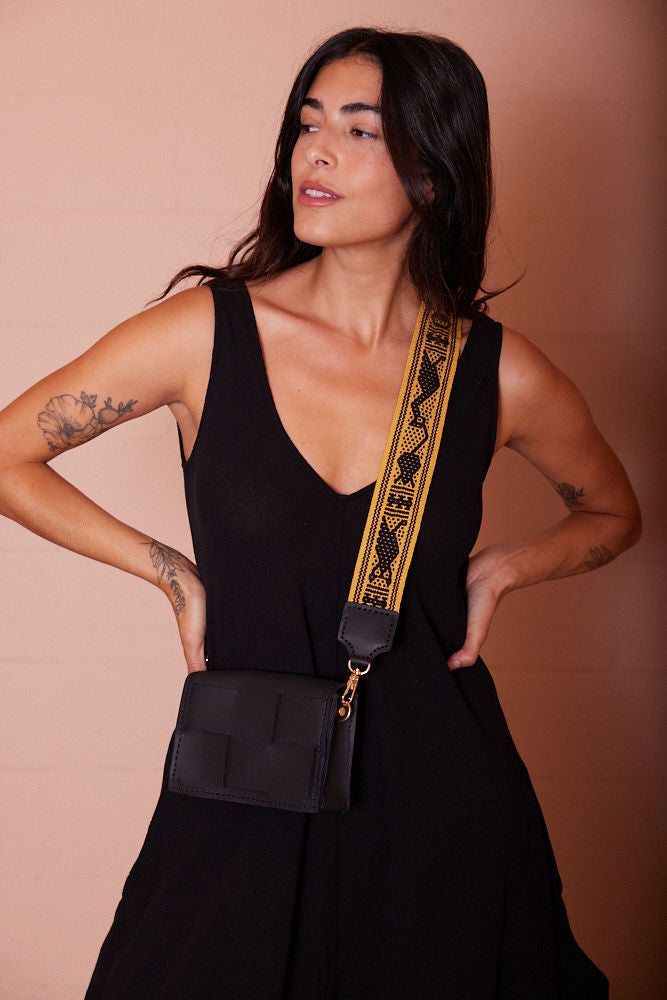AZTEC STRAP // YELLOW + BLACK