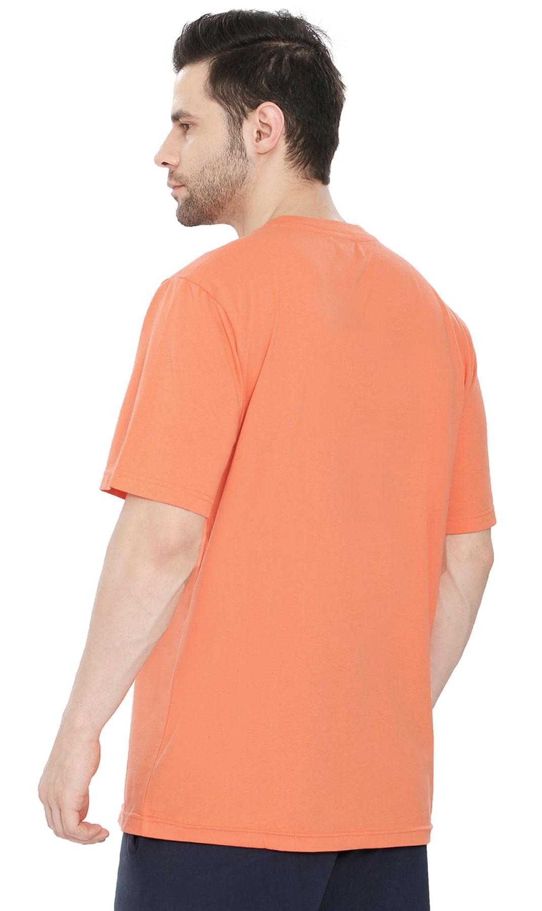 Men’s Heavyweight Short Sleeve V-Neck T-Shirt – Relaxed Fit Cotton Blend with Pocket