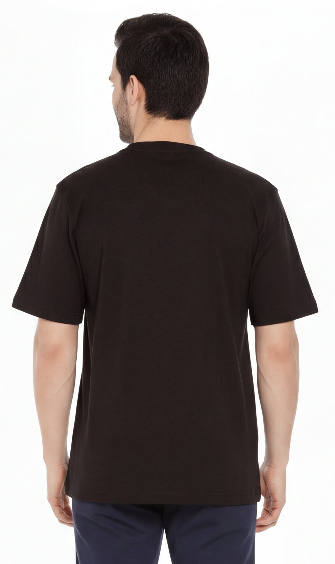 Men’s Heavyweight Short Sleeve Crew Neck T-Shirt – Regular Fit Cotton Blend with Chest Pocket