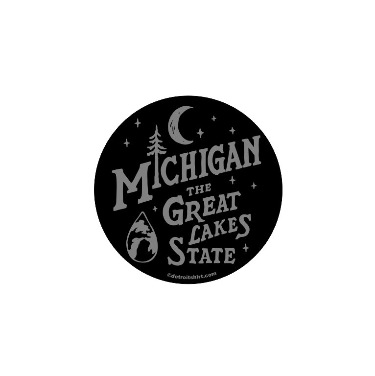 Sticker - Michigan Vintage Font – Engineered