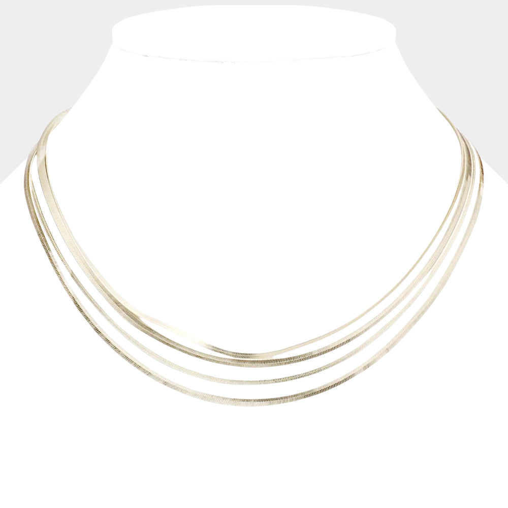 3PCS - Metal Snake Chain Necklaces