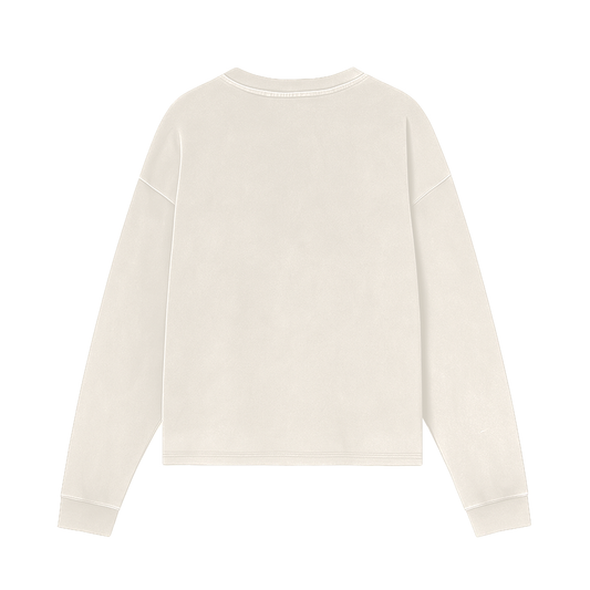 HORIZON RIDER LEATHER CARD CASE LONG-SLEEVE VTG OFF-WHITE