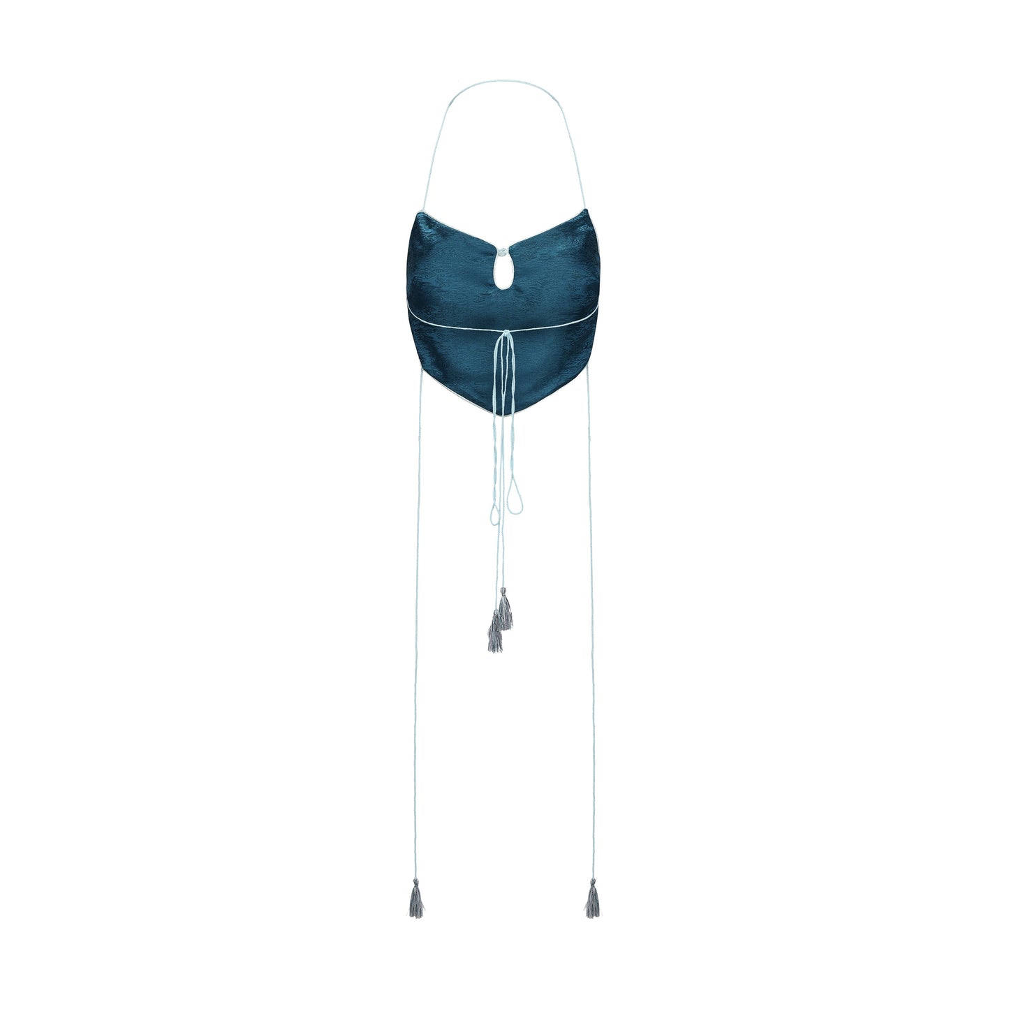 Dong Cropped Reversible Apron Top Elixir Blue