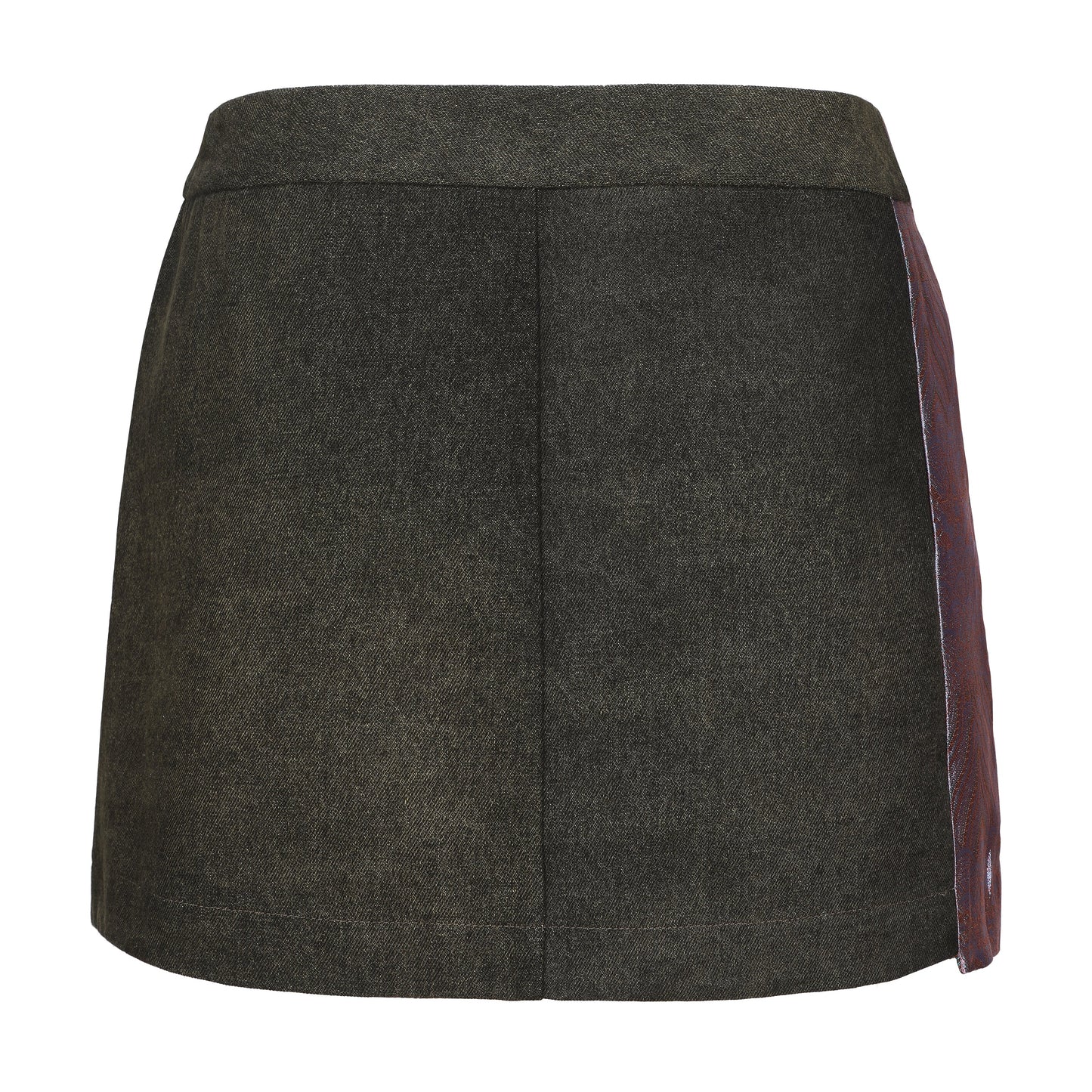 Dan Denim Patch Mini Skirt
