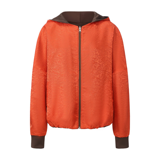 Lin Reversible Hoodie Phoenix Red / Golden Brown