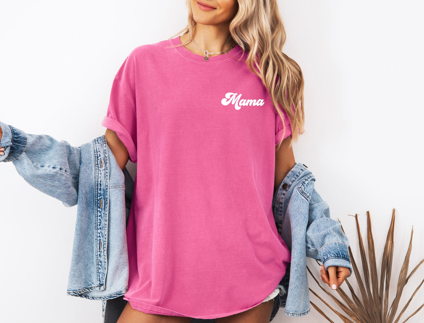 Mama Comfort Colors Graphic Tees (Groovy Left Chest)
