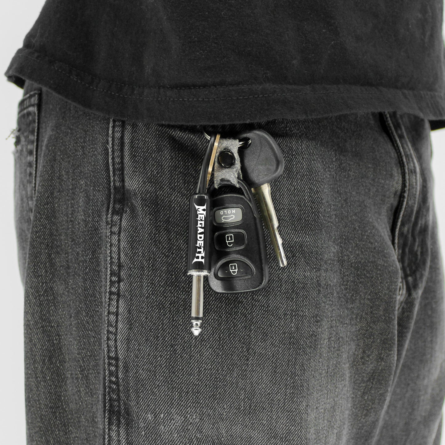 Megadeth Logo Guitar Plug Keychain