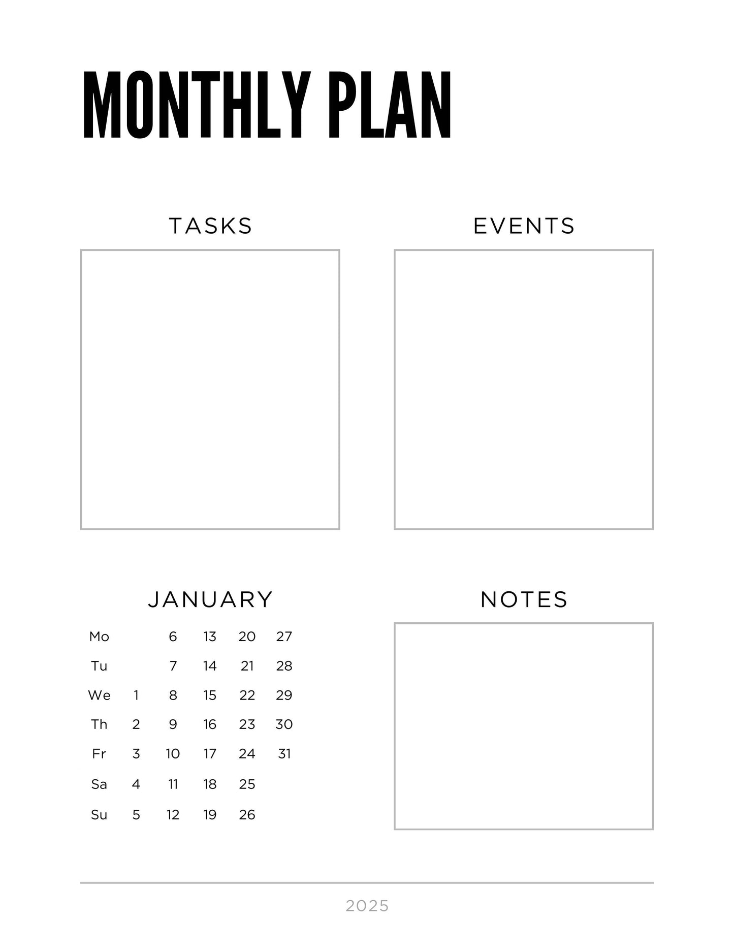 2025 Planner/Journal for Printing, GoodNotes, Notability,or Digital Planner - “Memento Mori”