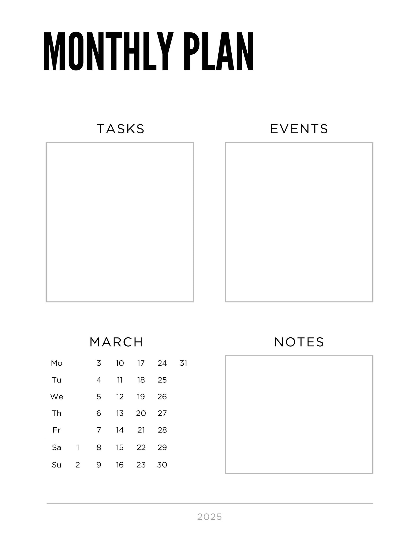 2025 Planner/Journal for Printing, GoodNotes, Notability,or Digital Planner - “Memento Mori”