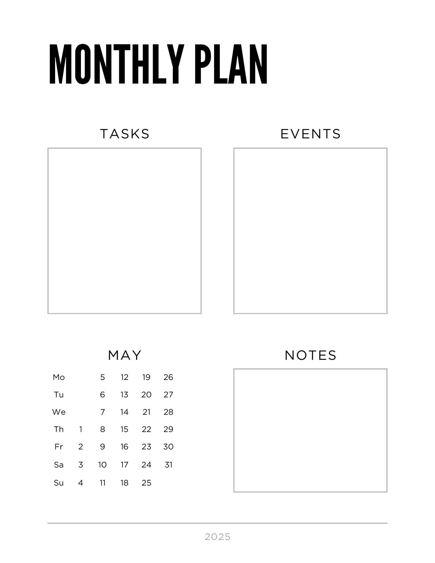 2025 Planner/Journal for Printing, GoodNotes, Notability,or Digital Planner - “Memento Mori”