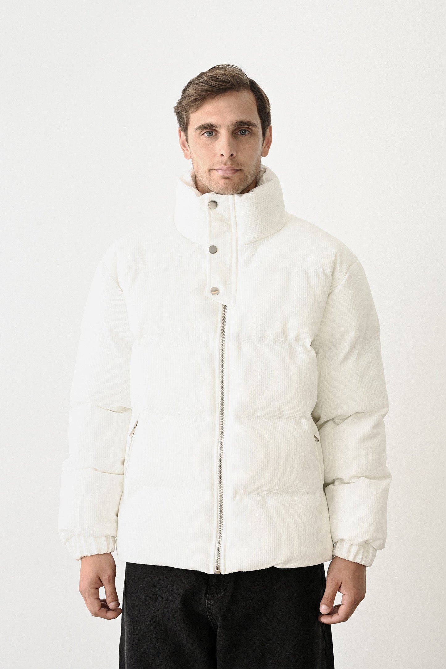 Black Quilted Winter Coat