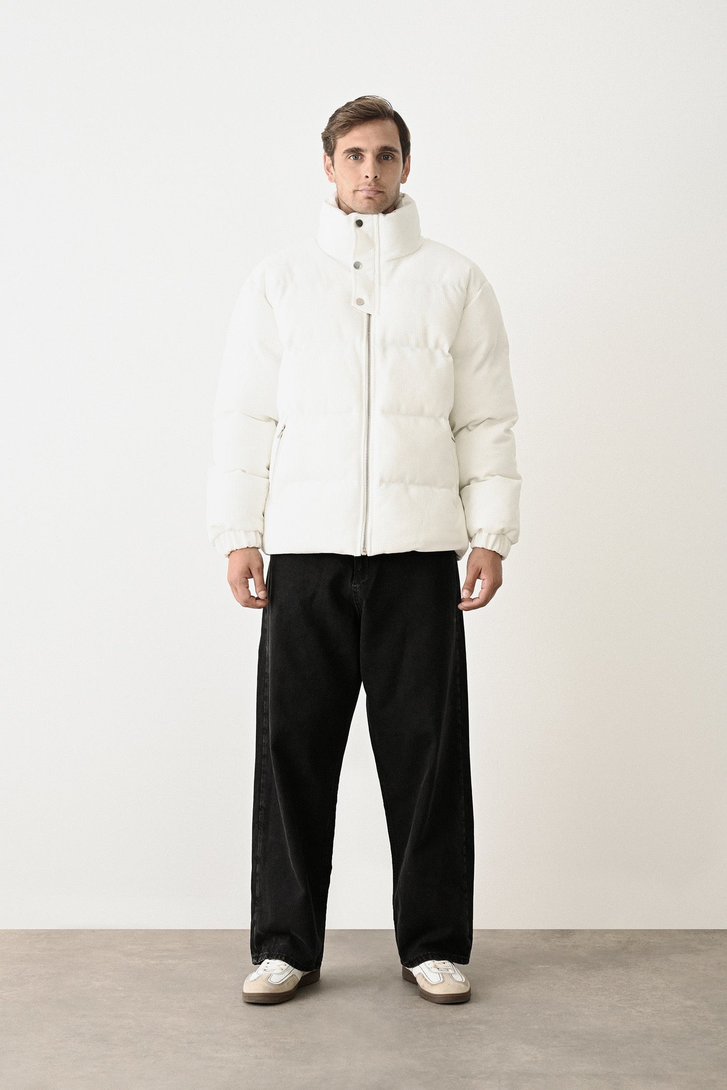 Black Quilted Winter Coat