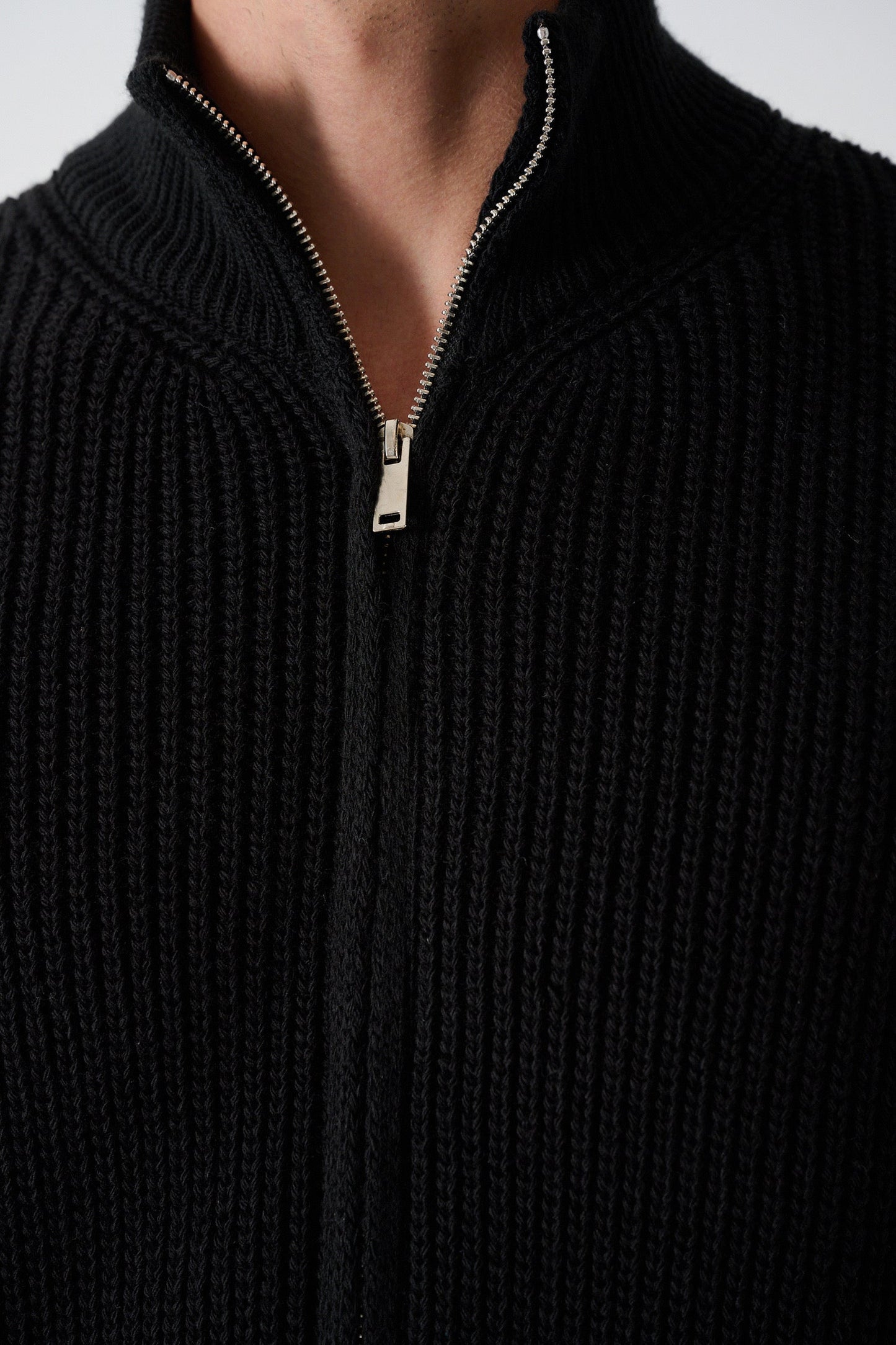 Men's Zippered Thessaloniki Knit Cardigan