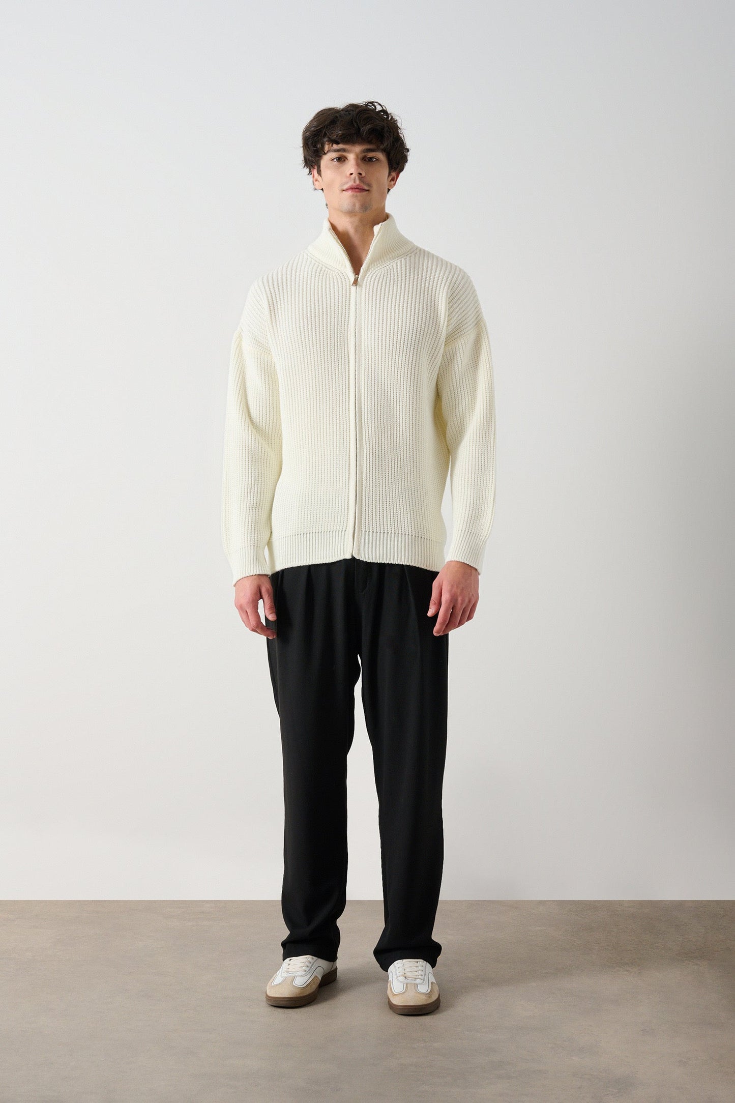 Men's Zippered Thessaloniki Knit Cardigan