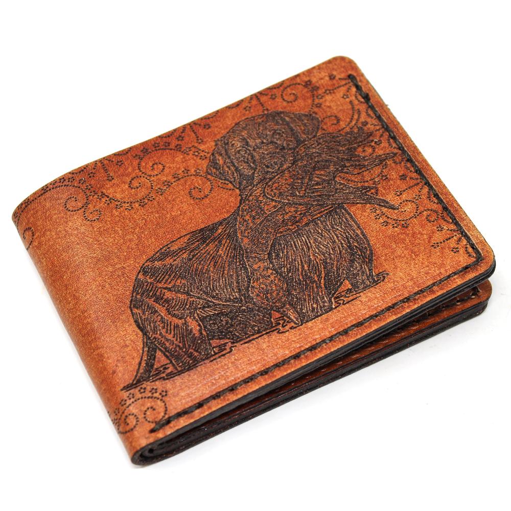 Handcrafted Mallard Retrieved Leather Bill Fold Wallet - Made to Order in USA