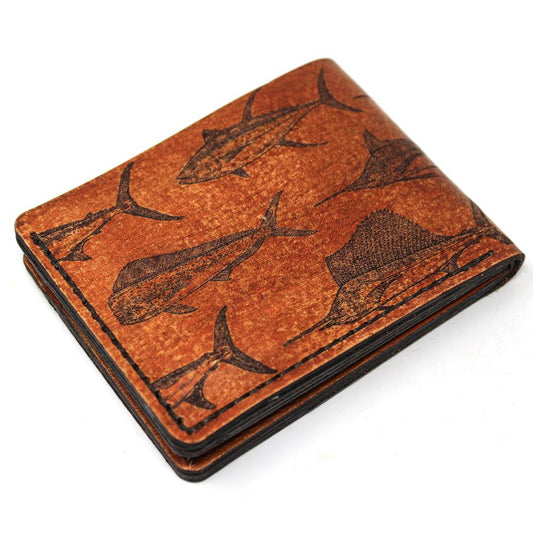 Handcrafted Offshore Slam Leather Bill Fold Wallet - Made to Order in USA
