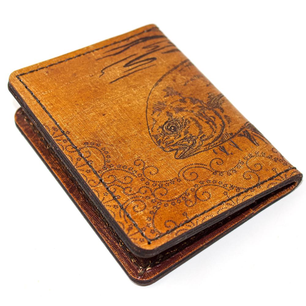 Handcrafted Leather Original Mens Wallet -  Pair of Permits