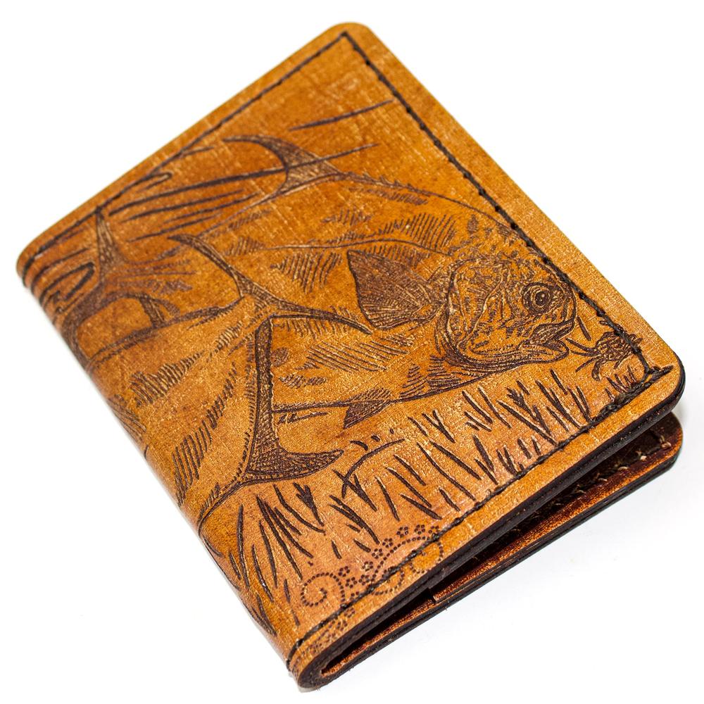 Handcrafted Leather Original Mens Wallet -  Pair of Permits