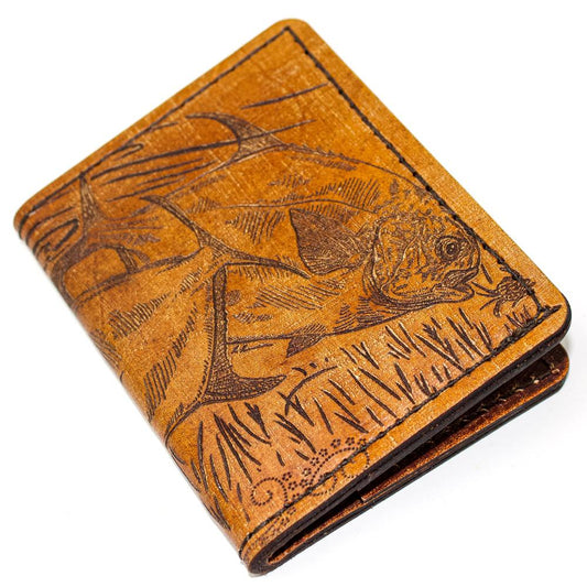 Handcrafted Leather Original Mens Wallet -  Pair of Permits