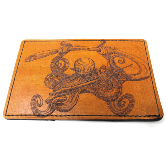 Handcrafted Leather Original Mens Wallet -  Speargun Squidy