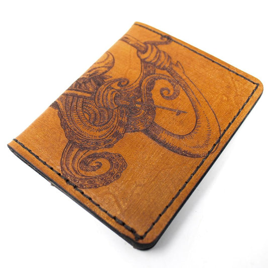 Handcrafted Leather Original Mens Wallet -  Speargun Squidy